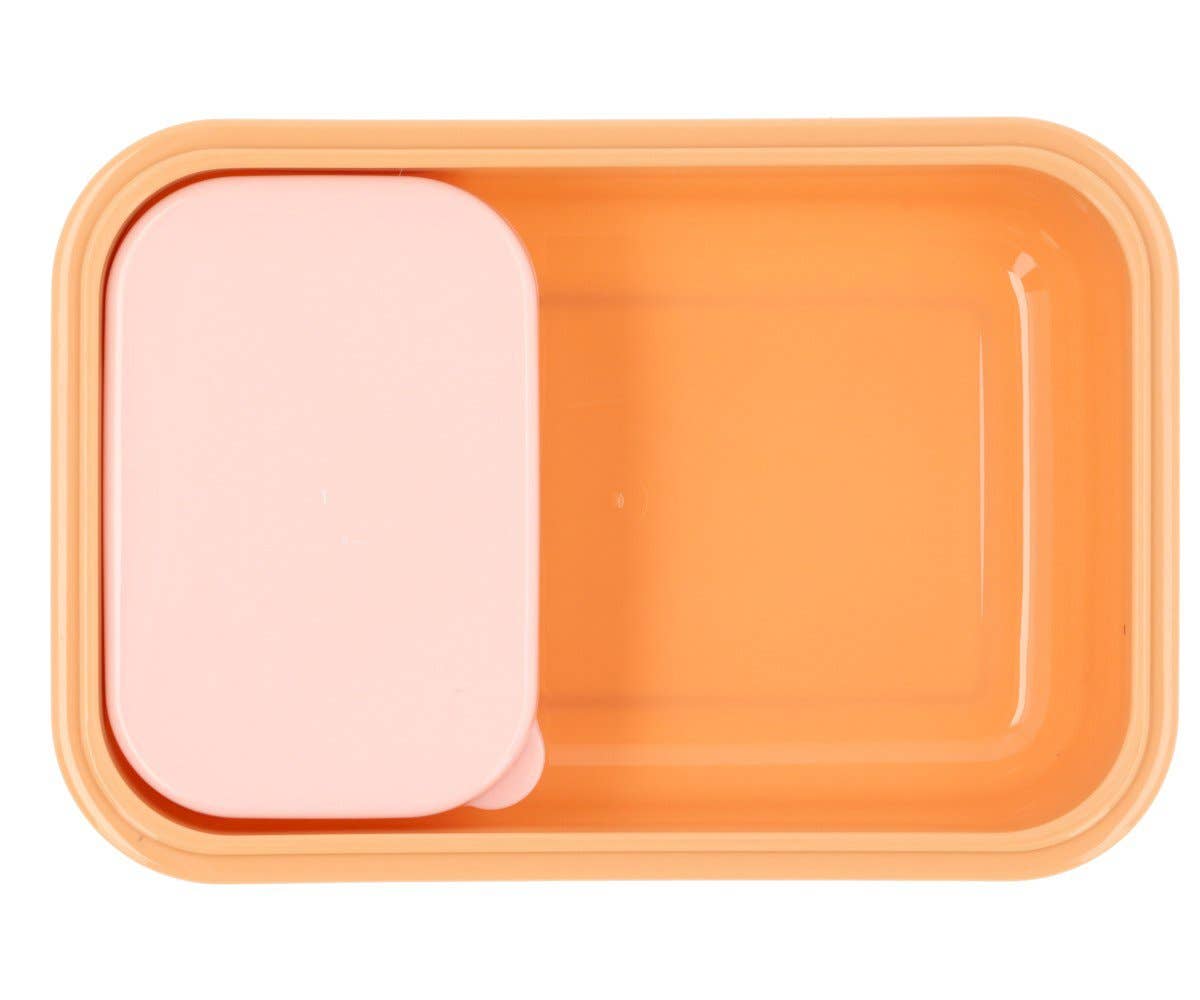 Pink Striped Bento Lunch Box for Kids
