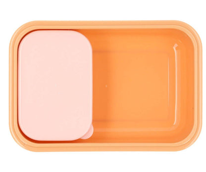 Pink Striped Bento Lunch Box for Kids
