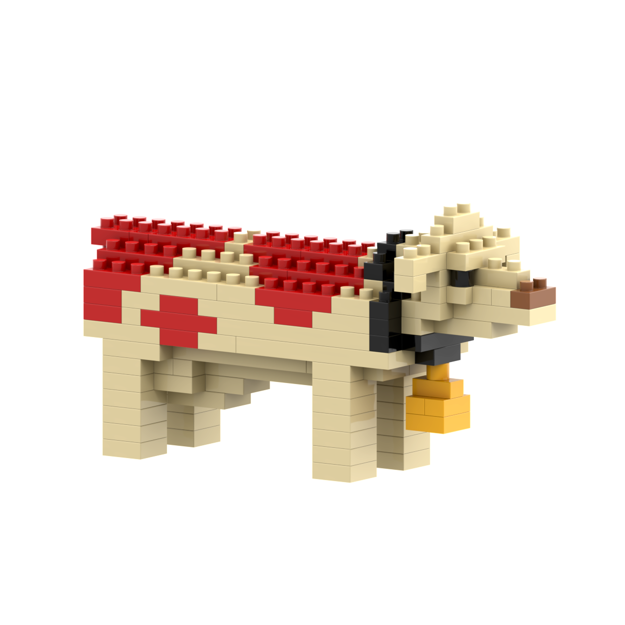 Brixies Swiss cow in bricks