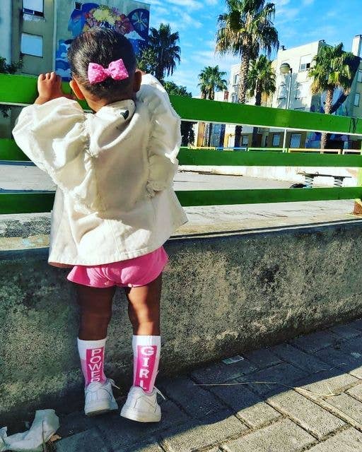 Girl Power Kids Socks - Pink