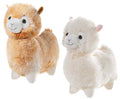 Stehendes Plüschlama (2 mögliche Farben) - 18 cm