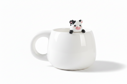 Mug with Cow Figurine