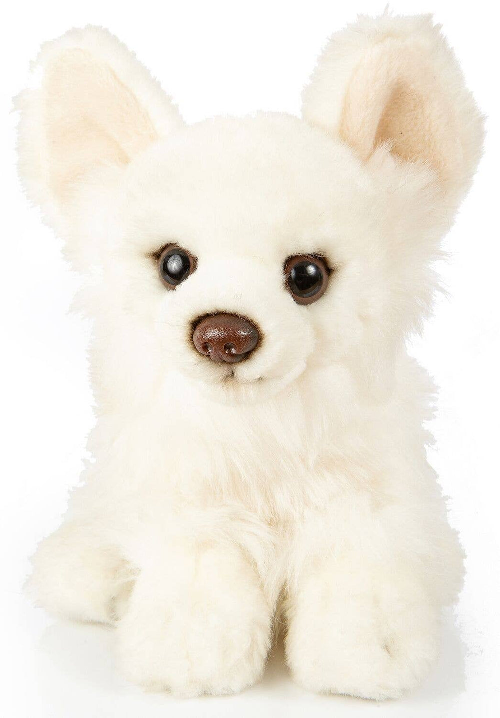 Peluche Chihuahua (Blanc) - Avec Sac de Princesse - 18 cm (Longueur)