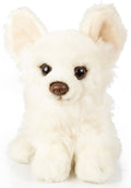 Peluche Chihuahua Assis (Blanc) - 18 cm (Longueur)