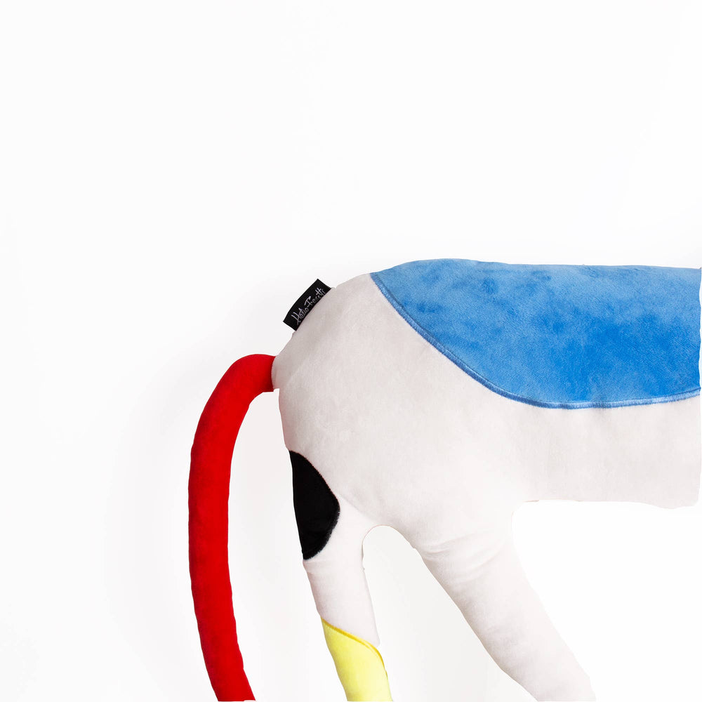 Abstract Horse Cushion by Helio Ferretti