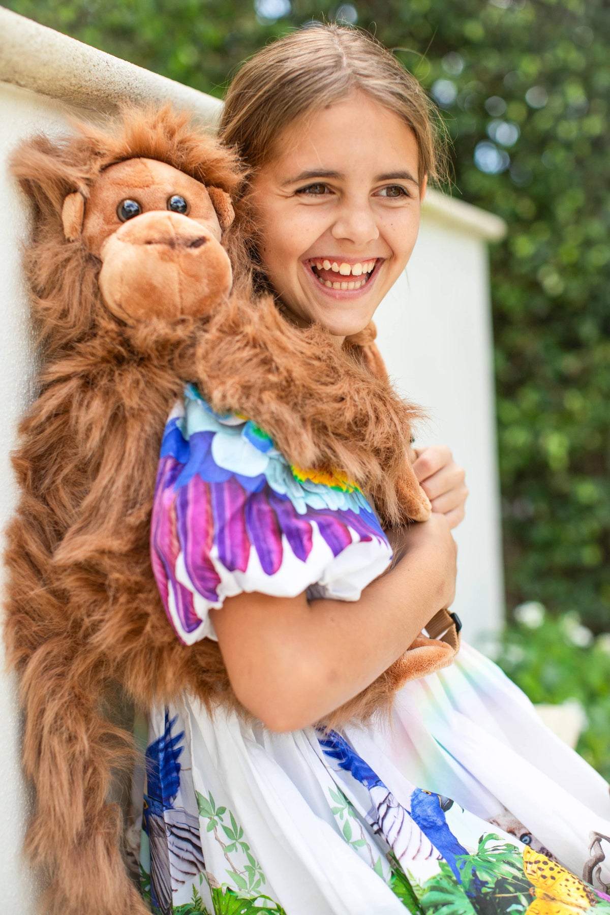 Plush Monkey Backpack for Kids