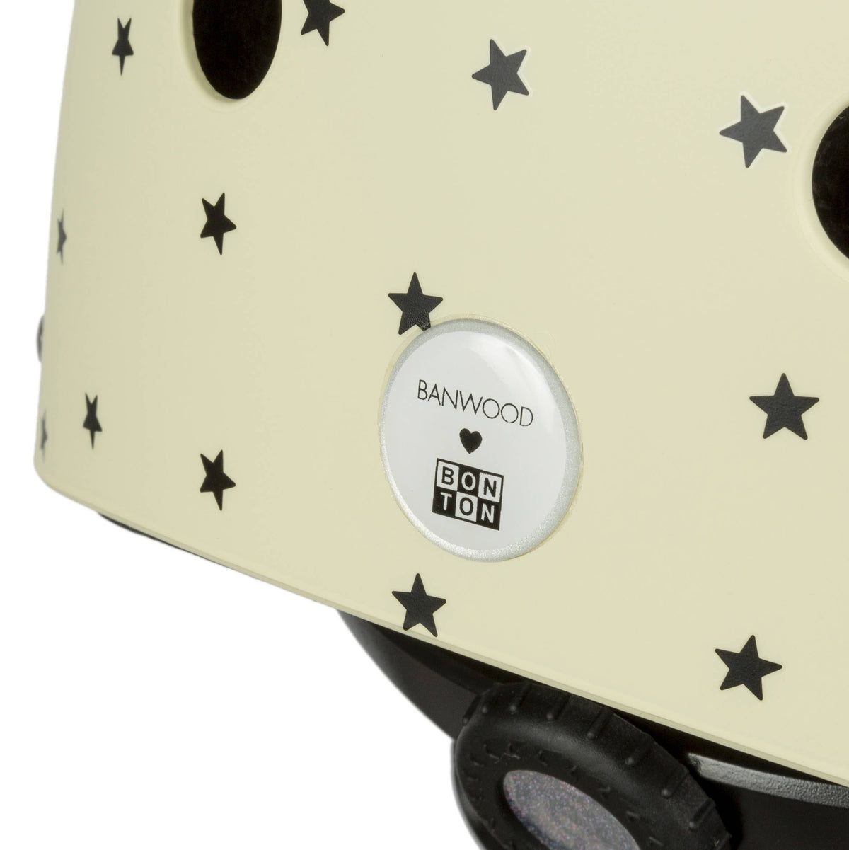 Casco per bambini - Stelle color crema opaco