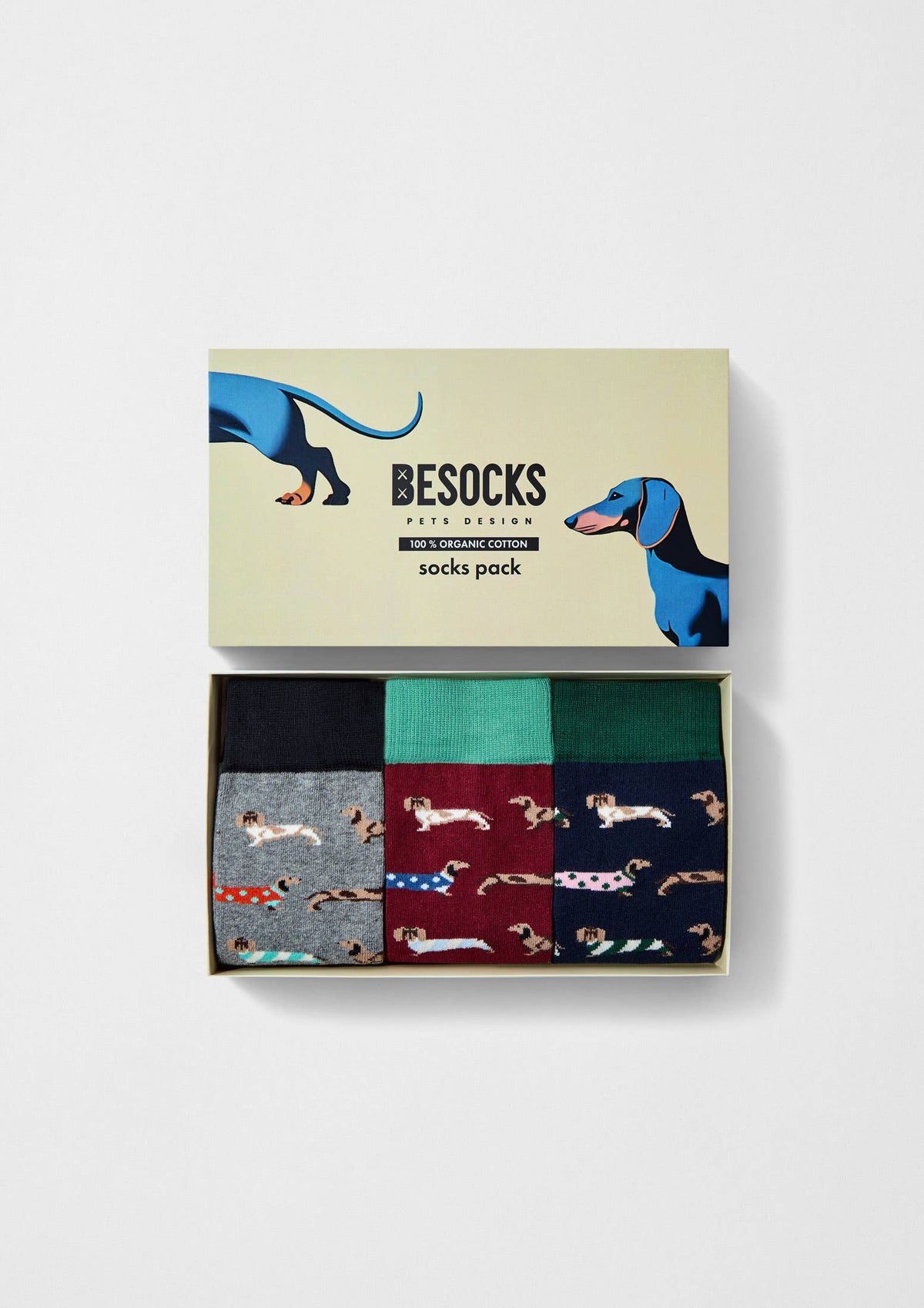 Pack de chaussettes Pets - 100 % coton biologique: Multicolor / 36-40