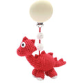 Dinosaurier-Kinderwagenhaken – Rot