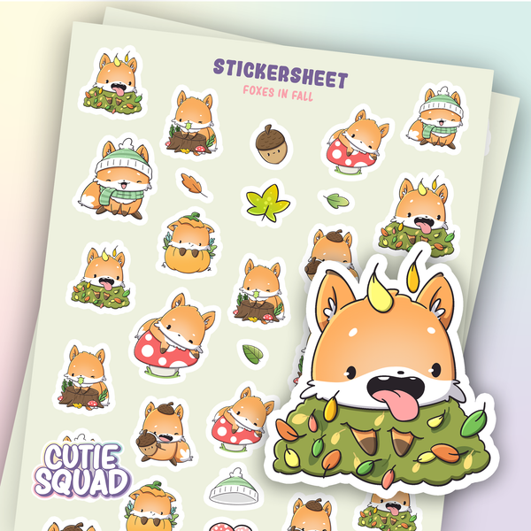 Autumn Fox Sticker Sheets