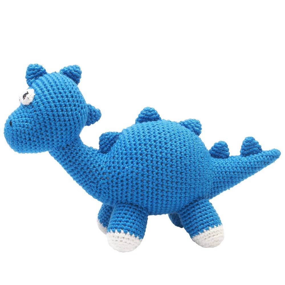 XL Crochet Plush - Blue Dino