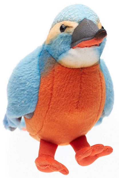 Kingfisher - 12 cm (height): bird - soft toy/plush