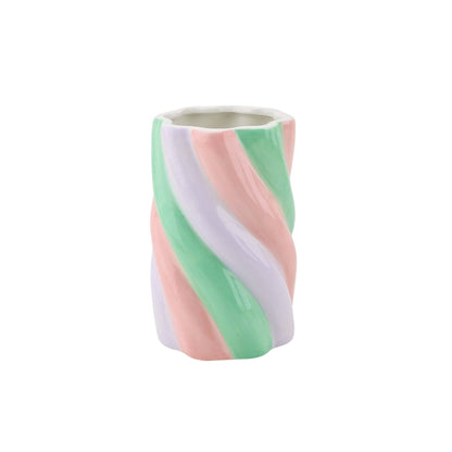 Marshmallow Vase - Pink/Mint/Lilac - 10x10x15cm