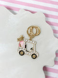 Portachiavi Golf Cart - Bianco