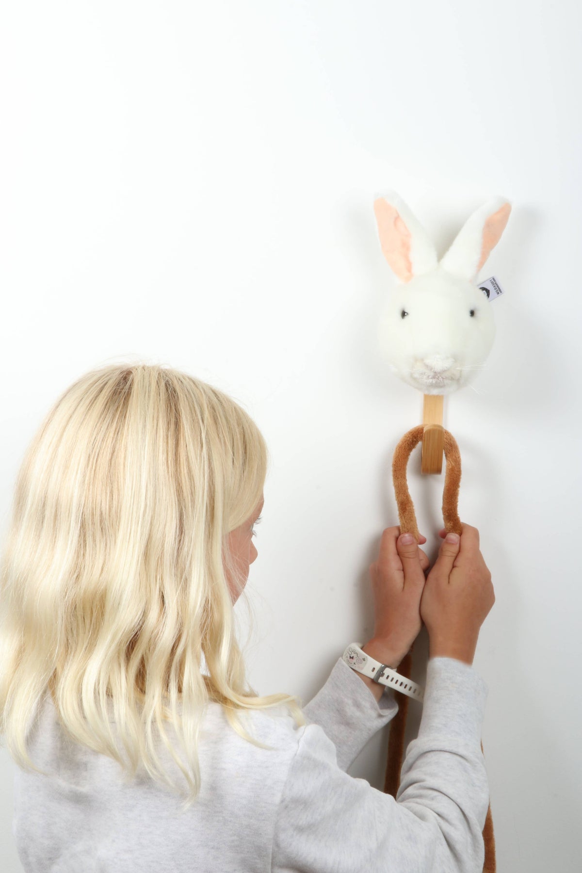 Porte-manteau peluche Lapin Blanc