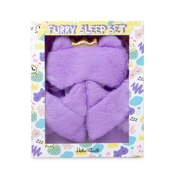 Chaussons et Masque Facial Violet Helio Ferretti Vue 1