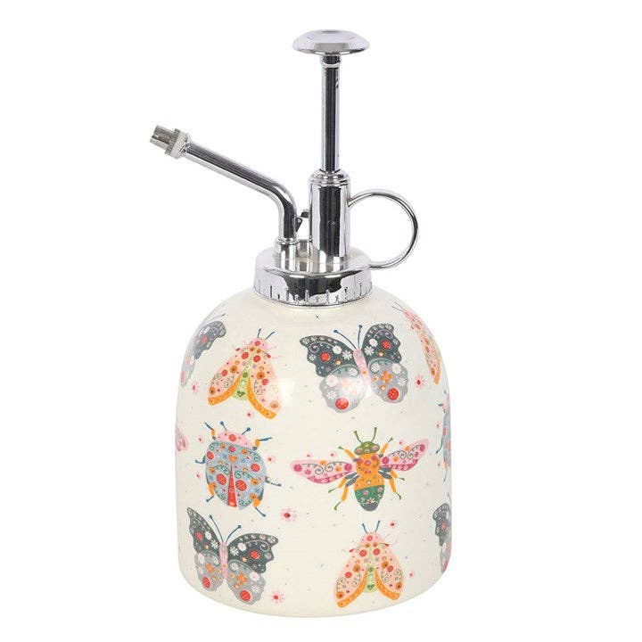 Vaporisateur de Plantes en Céramique à Motif Insectes Floraux
