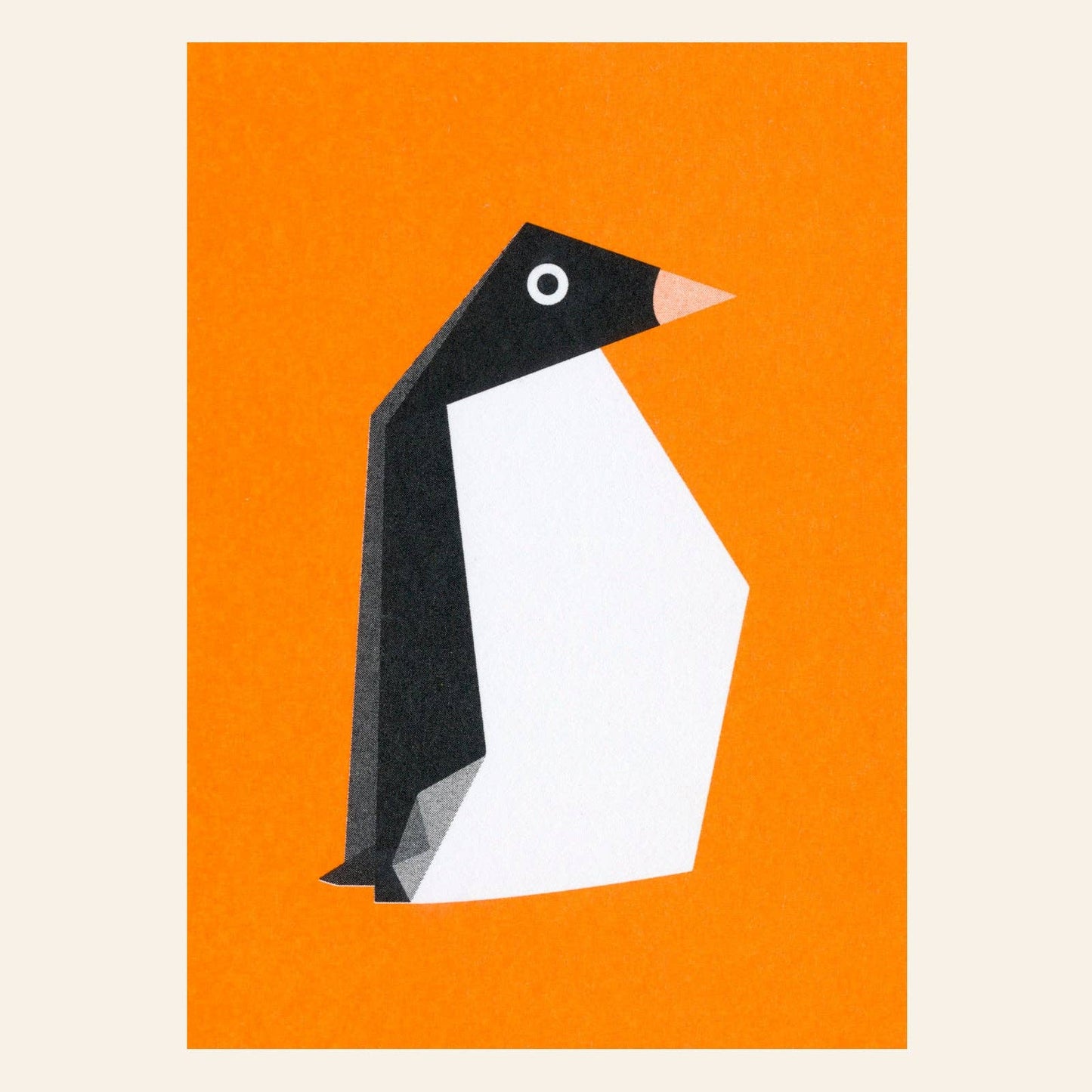 Origami Penguin Postcard