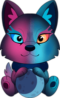 Peluche Galaxy Wolf