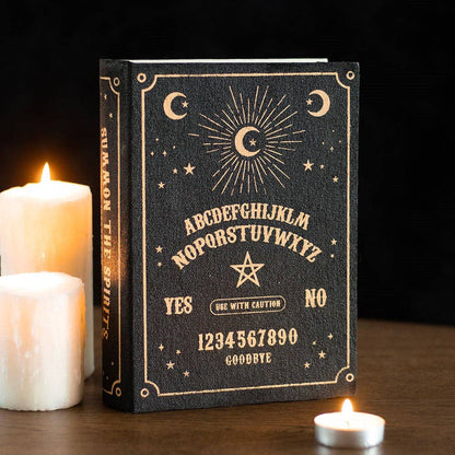 Black Goth Ouija Board Book-Shaped Storage Box