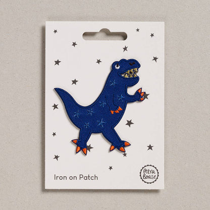 Iron-on Patch - Blue Dinosaur