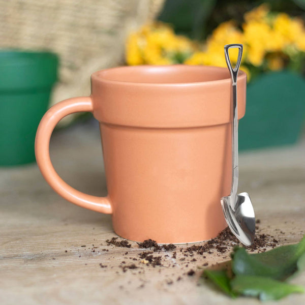 Mug Pot de fleurs avec petite cuillère pelle