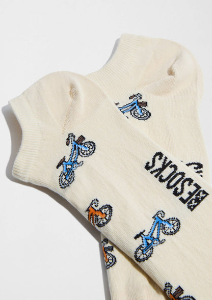 BeBicycle Beige - Short Socks 100% Organic Cotton