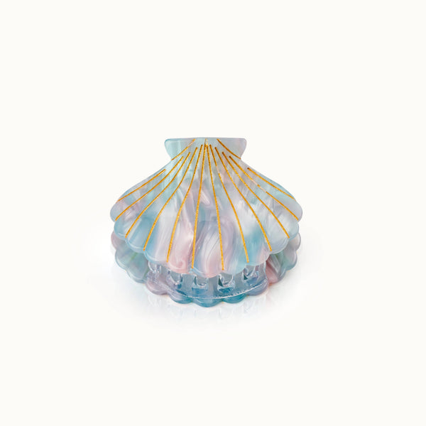 Blue Seashell Hair Clip