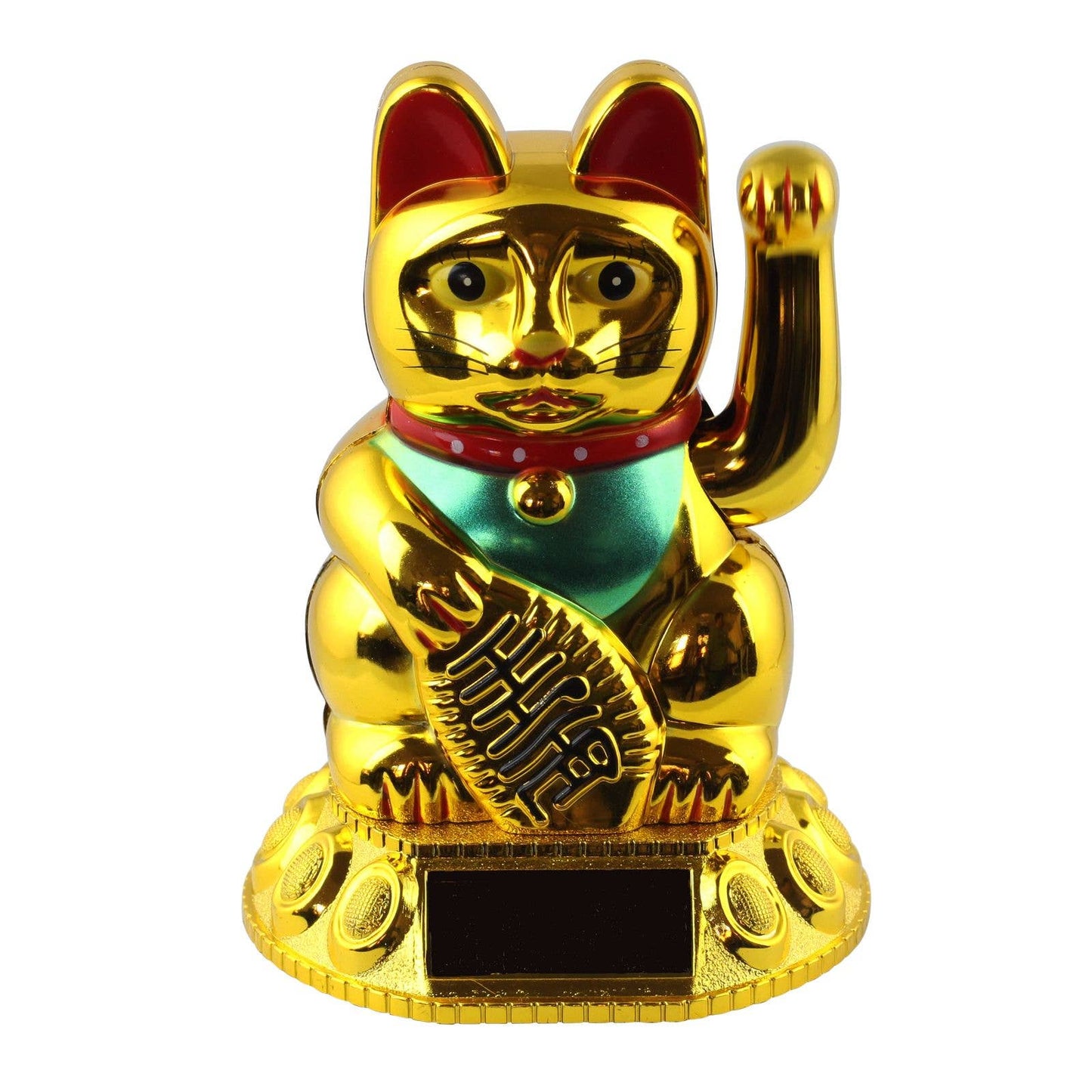 Golden Solar Lucky Cat 10.5cm
