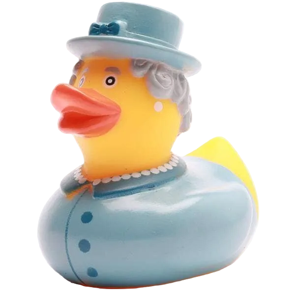 Queen Elizabeth II Duck - Blue