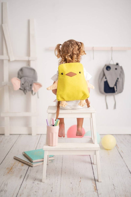Crochet Chick Backpack – Yellow