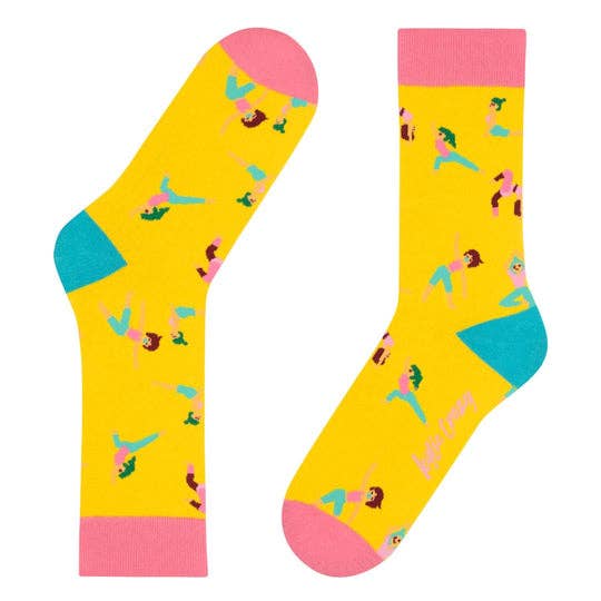 Funny mid-calf cotton socks for men and women, gym style