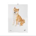 Shiba tea towel