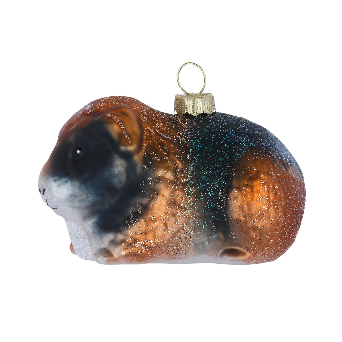 Ornement de Noël cochon d'Inde, en verre, 5,5 cm – Holly & Jolly
