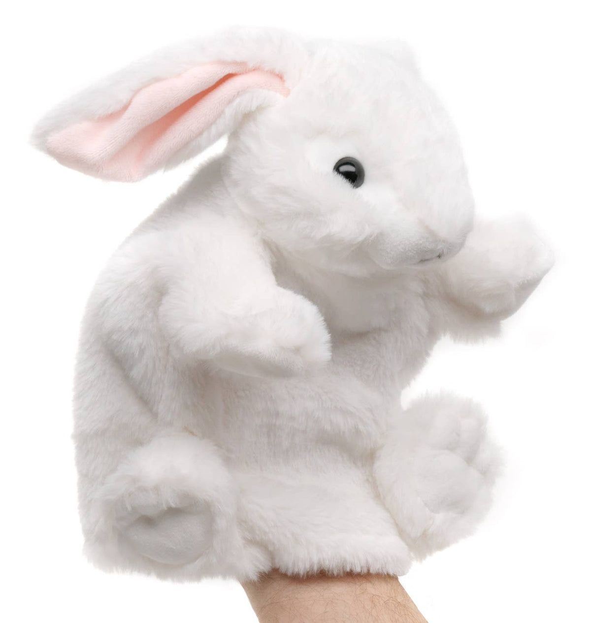 Marionnette à main lapin blanc