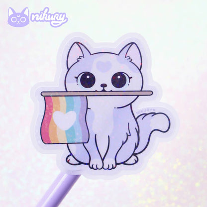 Purride Cat Glitter Stickers