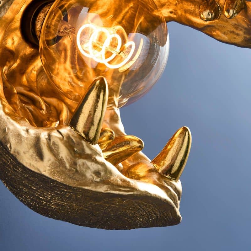 Patty Gold Hippopotamus Wall Sconce