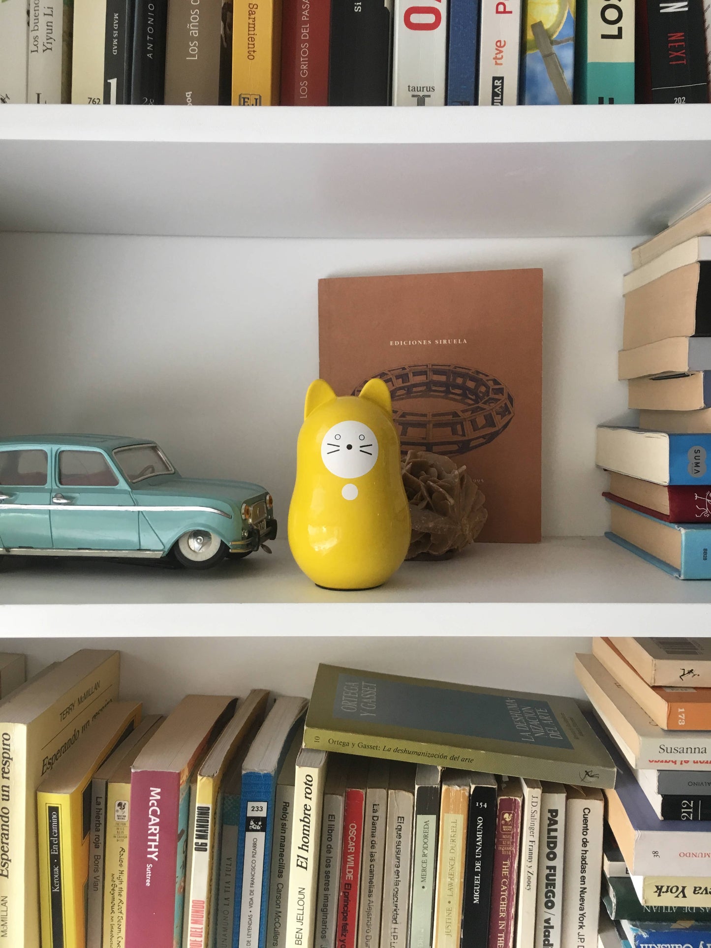 Yellow Daruma Cat "Good Fortune"