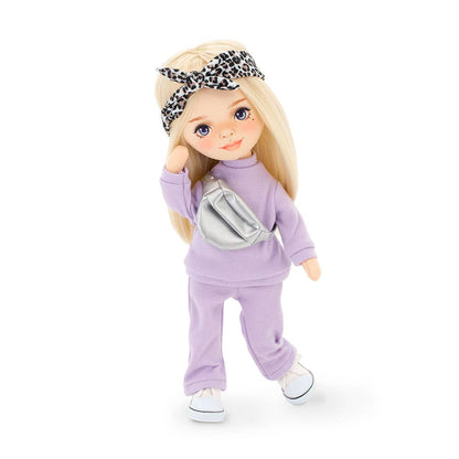 Mia doll in purple tracksuit - 32 cm