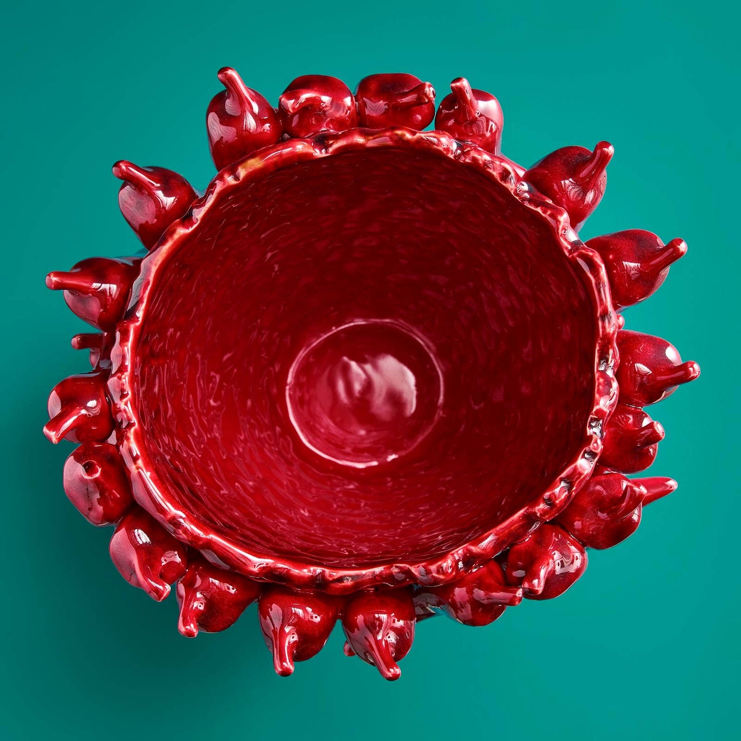 Chili vase, burgundy
