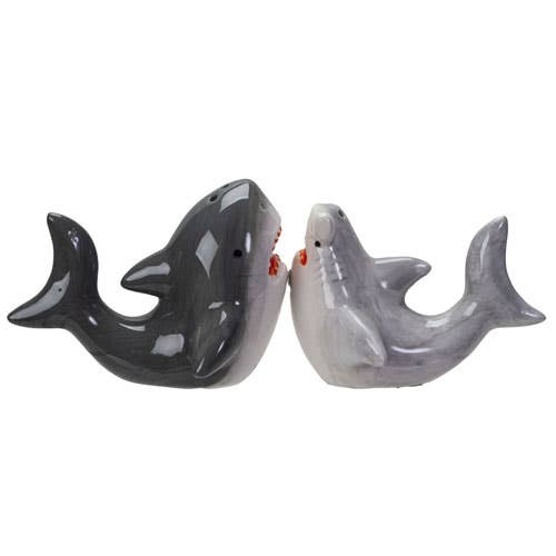 Salière et poivrière Requins – vue 4