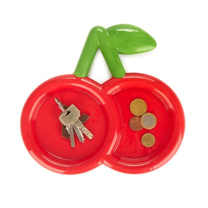Decorative Tray Red Cherries