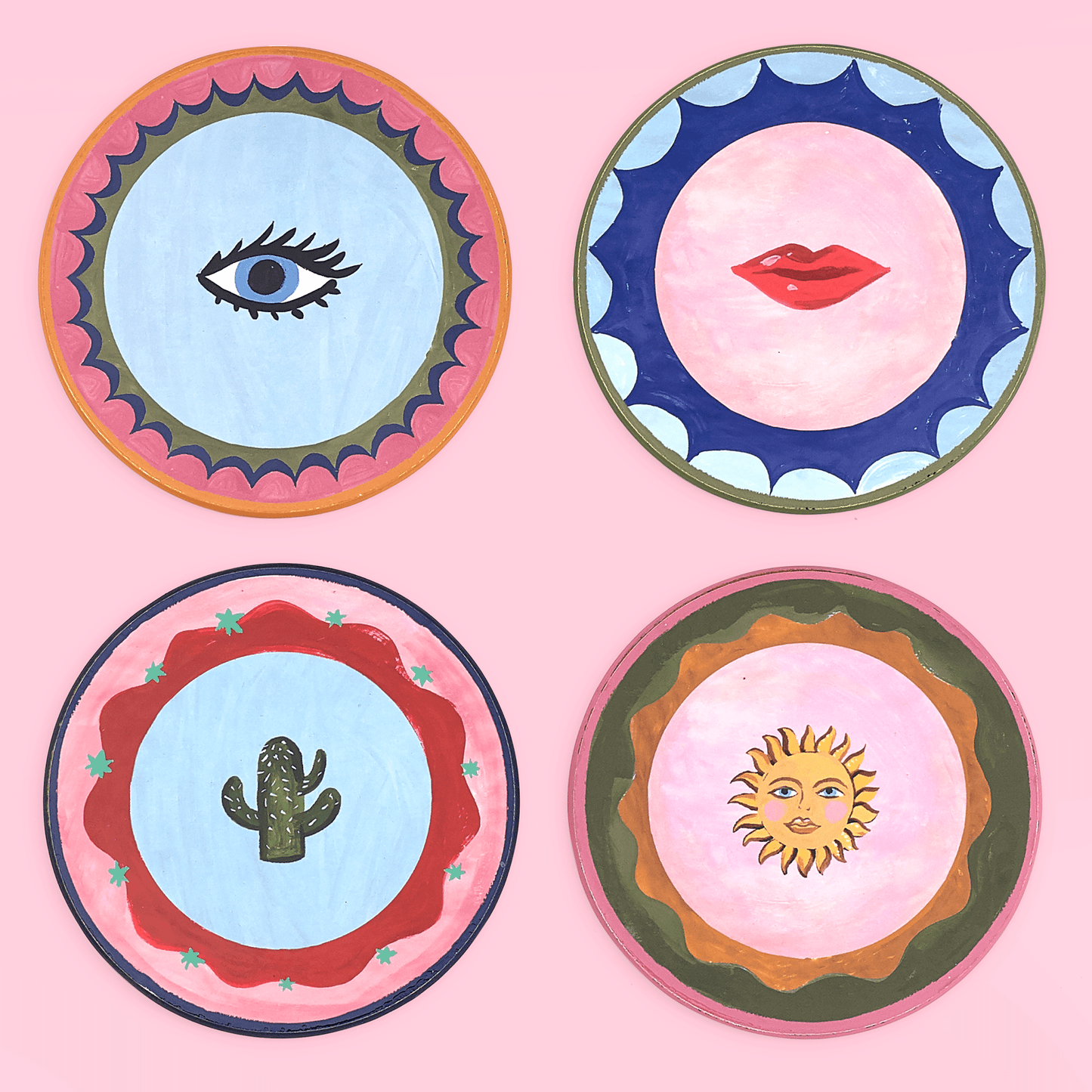 Electric Coast Icons Cork Coasters - Set of 4