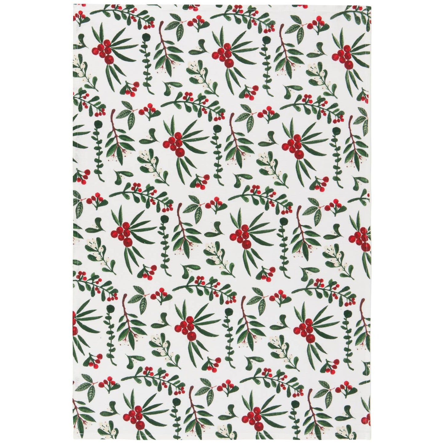 Set of 3 Winterberry Bakers Floursack Christmas Tea Towels
