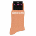Chaussettes à Paillettes Blondinette Pêche