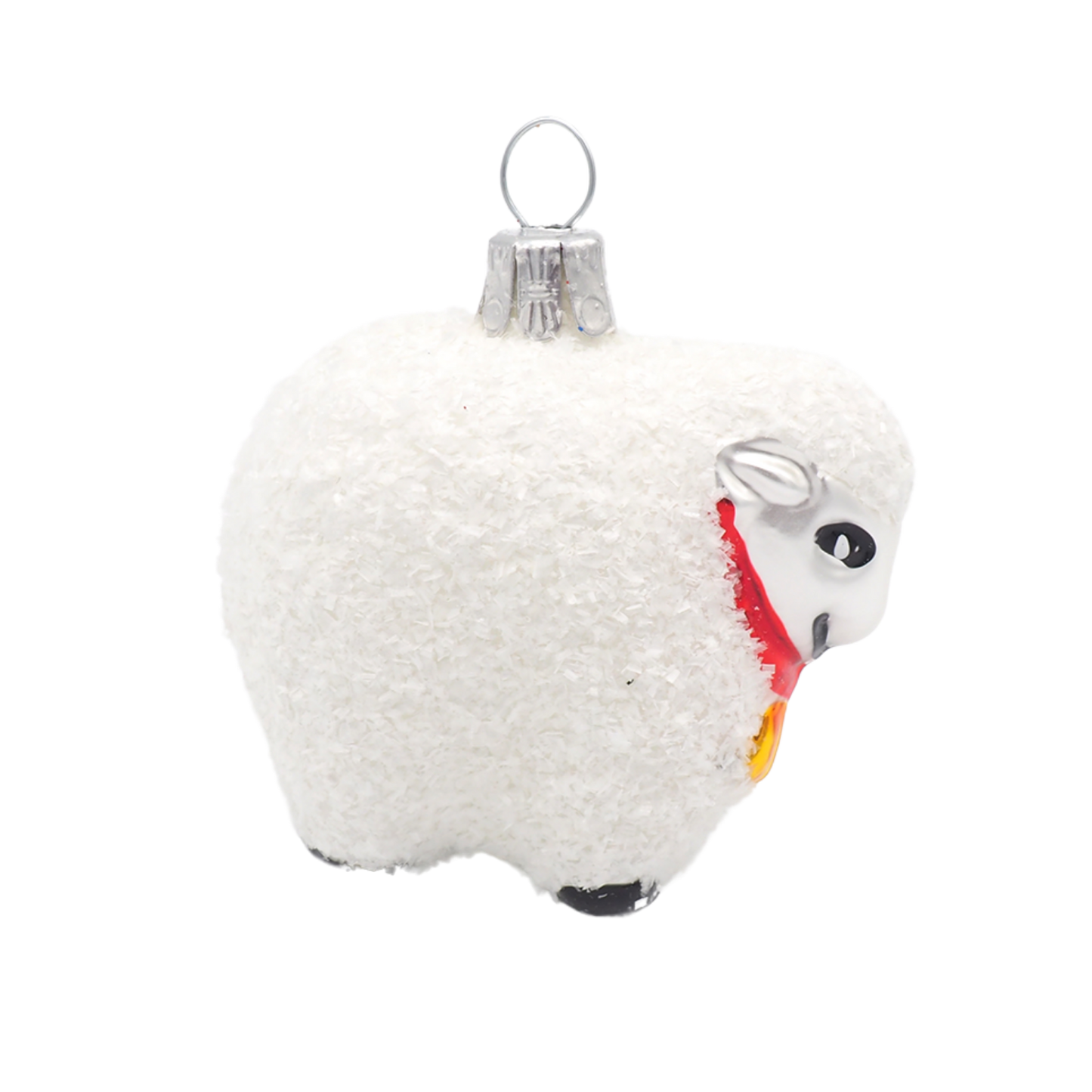 White Sheep Christmas Bauble