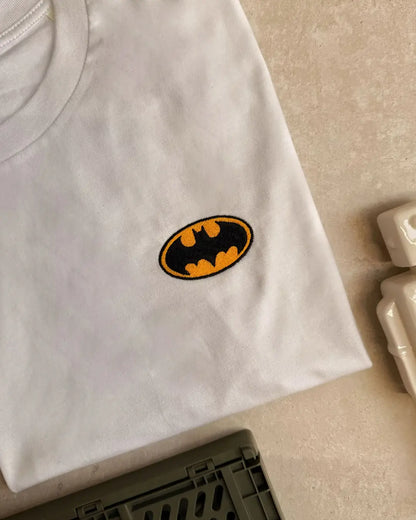 T-shirt Brodé - Bat-signal - t-shirt brodé Juste un T-shirt