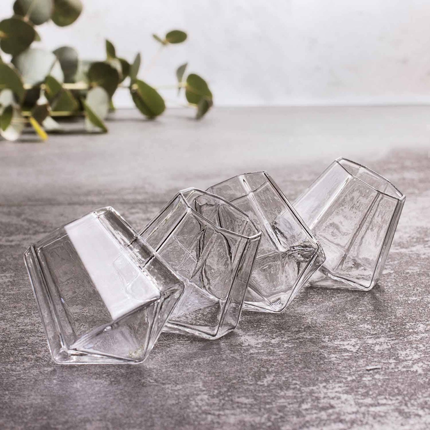 Mad Monkey - Diamond Shot Glasses (Set of 4) with Gift Box