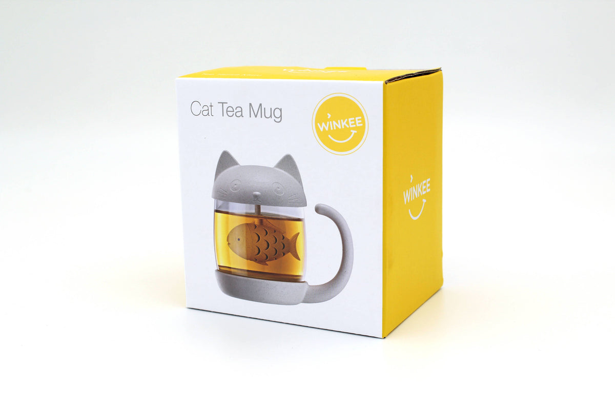 Tasse à thé Chat avec infuseur Poisson