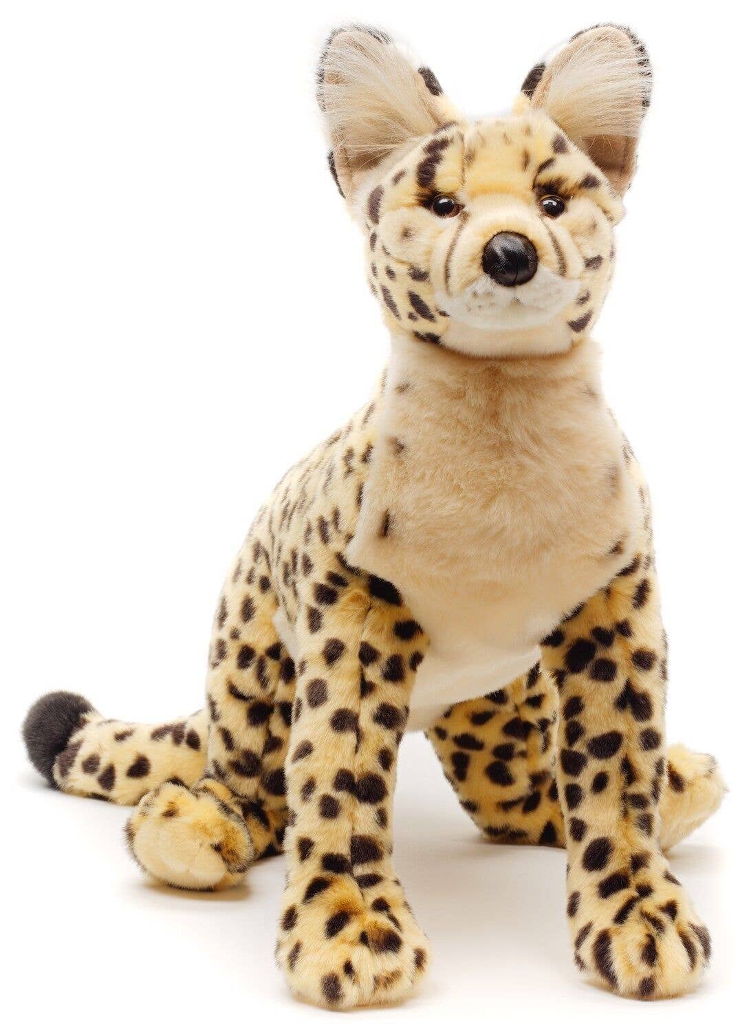 Peluche Chat de la savane couché Uni Toys